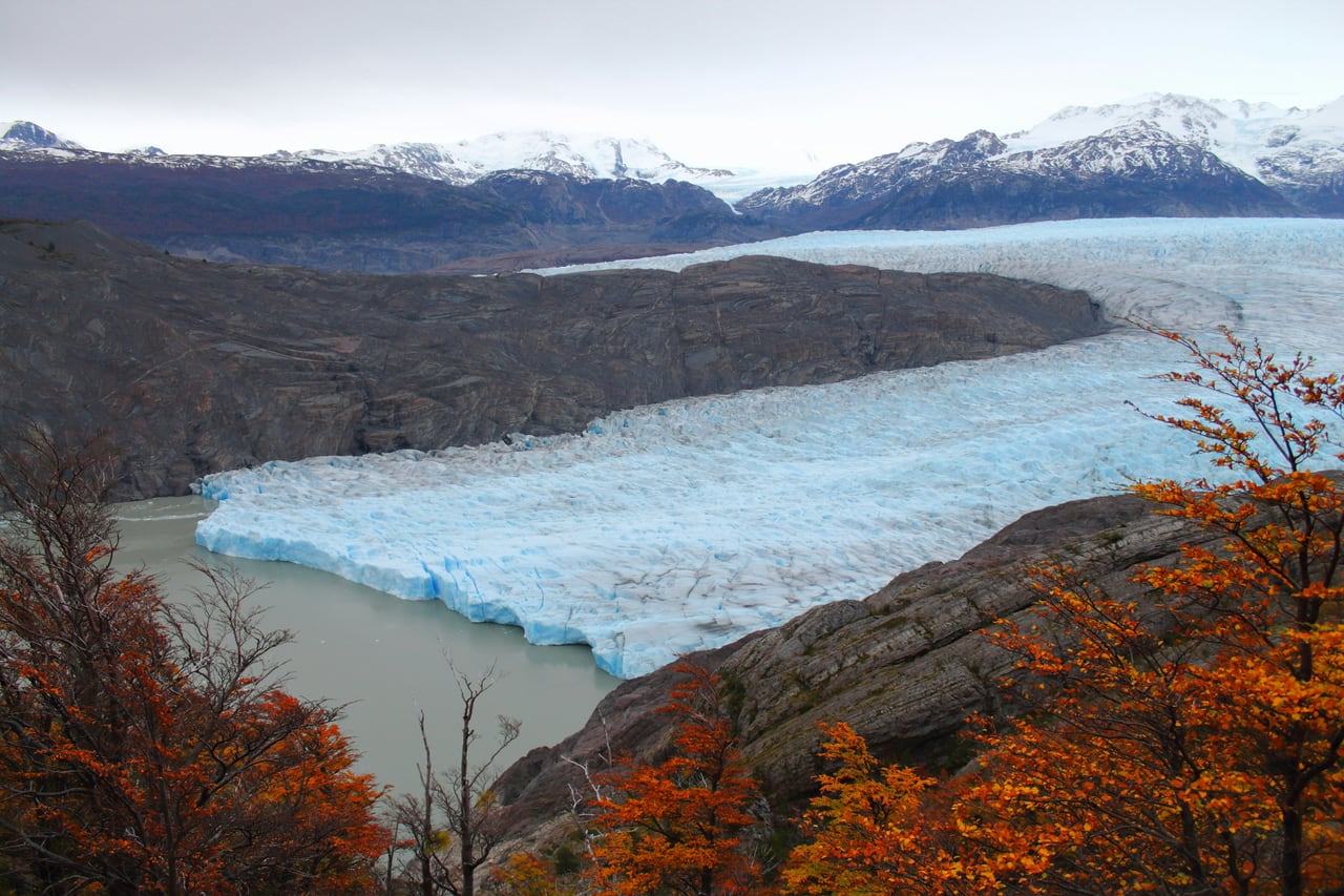 Glacier and mountains in Patagonia